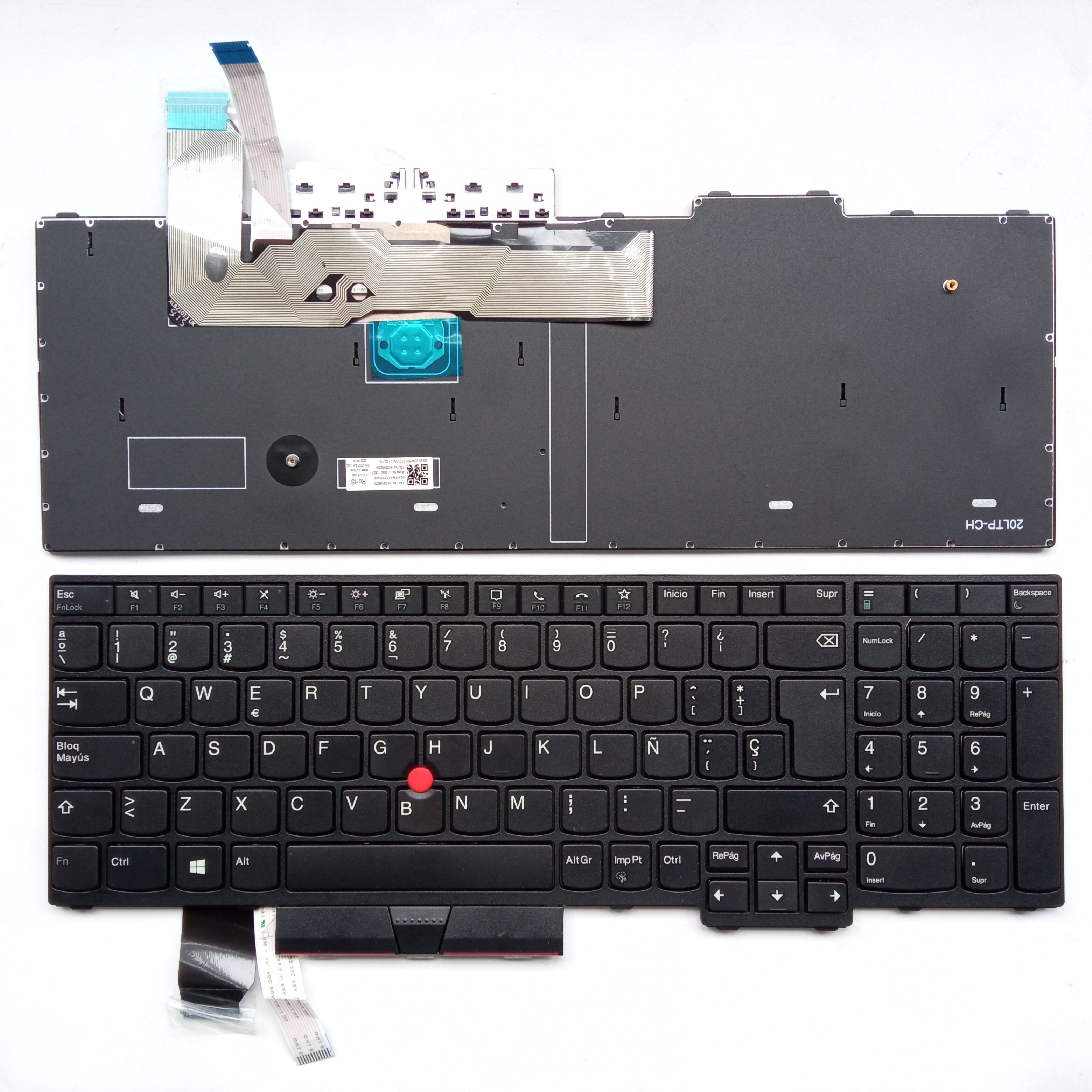 Picture of New Replacement Laptop Keyboard For IBM L15/P15V/T15P BLACK FRAME BLACK (OEM) SP Layout